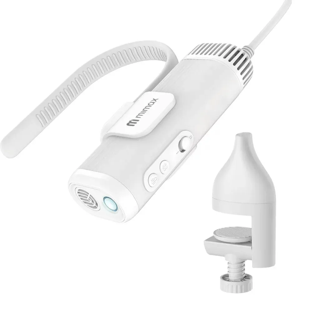 【mimax 米覓】三合一 掛脖吹水機 寵物吹水機 寵物吹風機(僅265g 3億負離子 寵物烘乾 手持 支架 掛脖 多用)