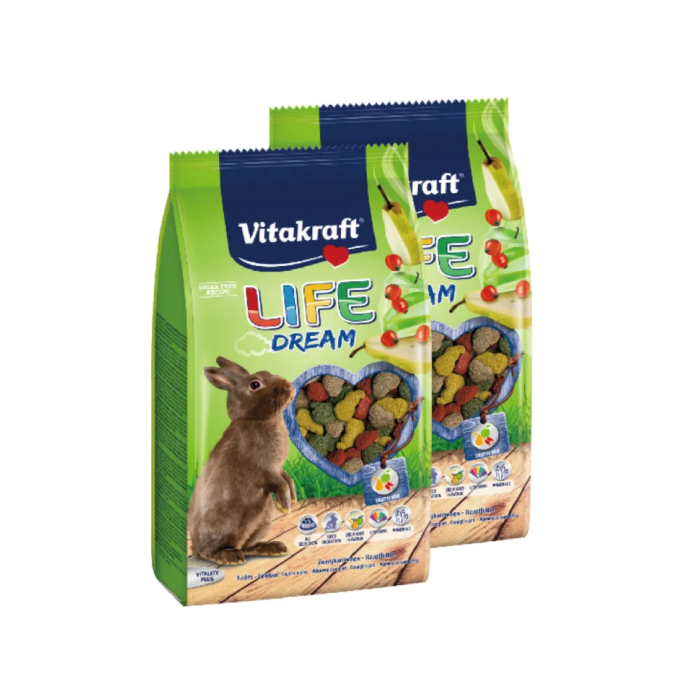 【Vitakraft】夢幻兔主食 600g/包；兩包組(兔飼料 兔主食 全齡兔 成兔)