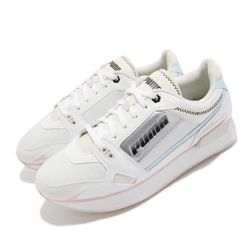 【PUMA】休閒鞋 Mile Rider 復古 經典 皮革 女鞋 海外限定 Sunny Gataway 白 黑(373443-06)