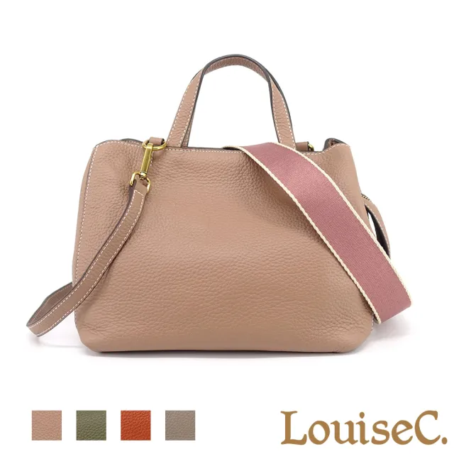 【LouiseC.】雙11 Tree House 牛皮 經典托特TOTE 手提斜背真皮包 4色 雙背帶設計 CC655