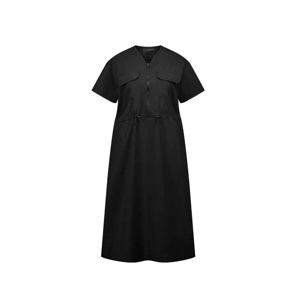 【Mammut 長毛象】Highland Shirt Dress AF 日系透氣休閒洋裝 黑色 女款 #1015-01830