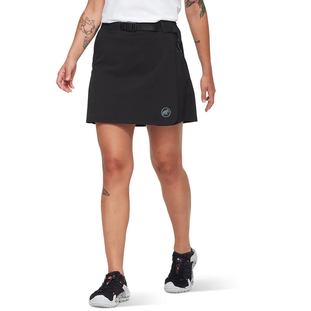 【Mammut 長毛象官方直營】Trekkers Wrap Skort AF Women 日系戶外褲裙 女款 黑色 #1023-01090