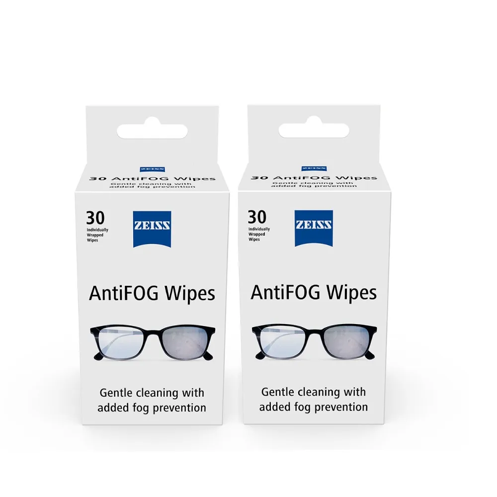 【ZEISS 蔡司】防霧拭鏡紙30入/2盒(適用眼鏡、3C螢幕、鏡頭)