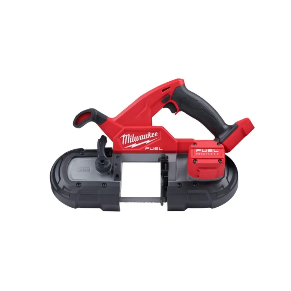 【Milwaukee 美沃奇】18V 鋰電 無碳刷 輕型 帶鋸機 M18FBS85 原廠公司貨(M18 FBS85 主機 不含電池 充電器)