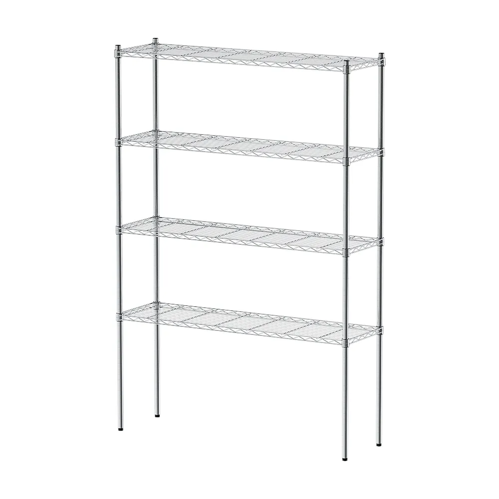 【dayneeds 日需百備】輕型 120x35x180公分 電鍍（鎖管）四層架(鐵力士架/收納層架/鞋架/展示架/層架/鐵架)