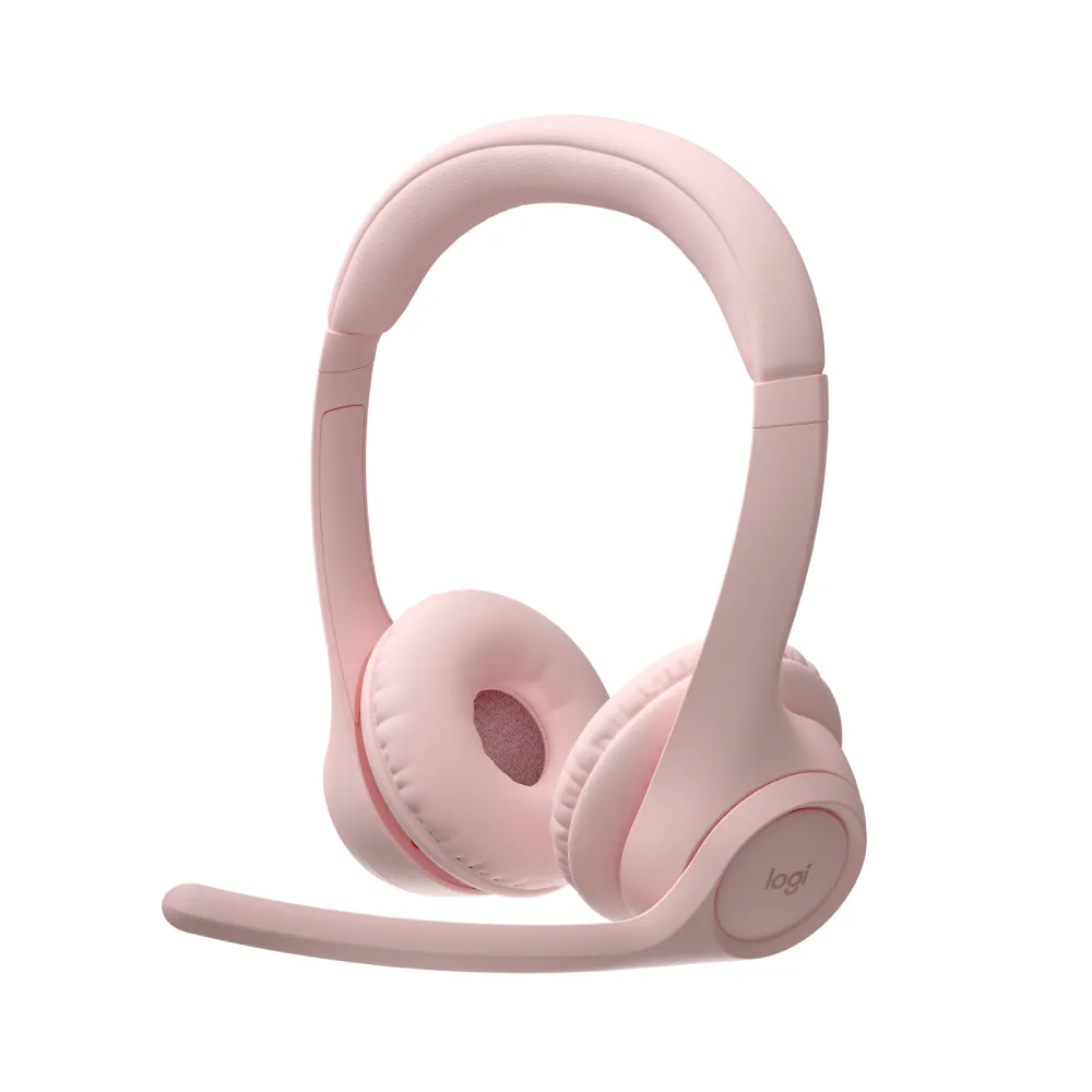 【Logitech 羅技】Zone 300 無線藍牙耳機麥克風(玫瑰粉)