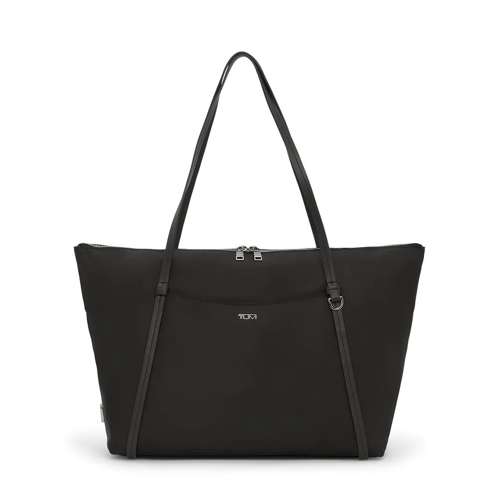 【TUMI】Voyageur Q Tote 都會時尚托特包 - 黑烟槍色(TUMI 官方旗艦店)