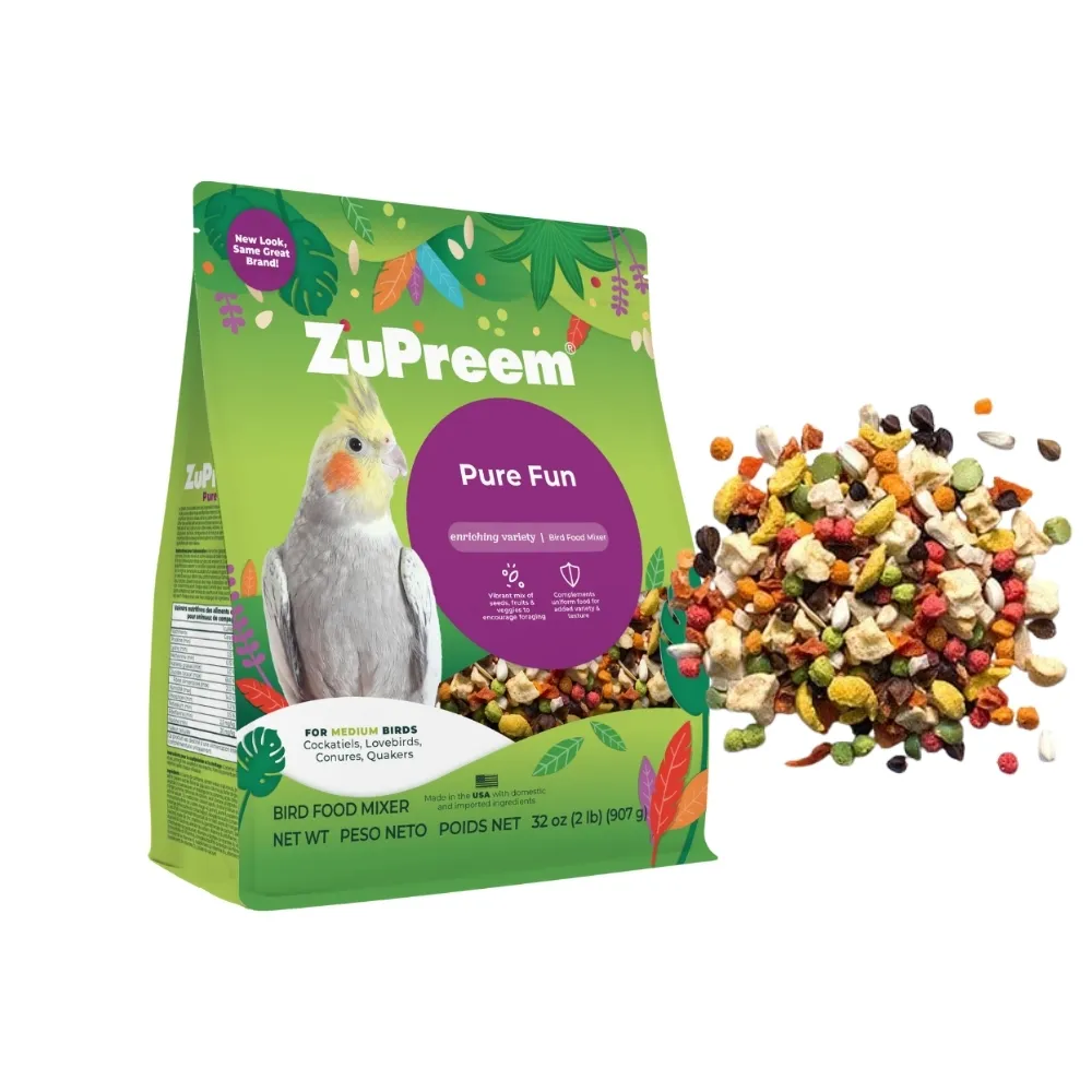 【Zupreem 美國路比爾】綜合水果大餐-中小型鸚鵡飼料 2LB(鸚鵡飼料 鳥飼料)