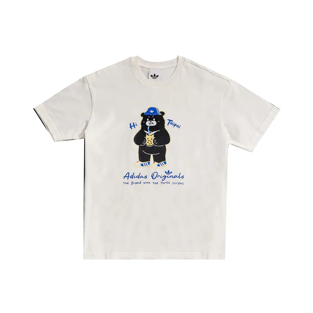 【adidas 愛迪達】台北城市限定款 台灣黑熊 圓領短袖T恤  BEAR SS TEE 男女 - LF5889