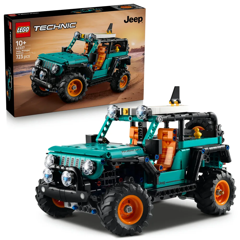 【LEGO 樂高】科技系列 42227 Jeep Wrangler Rubicon 休旅車(越野SUV 居家擺設 禮物 積木)