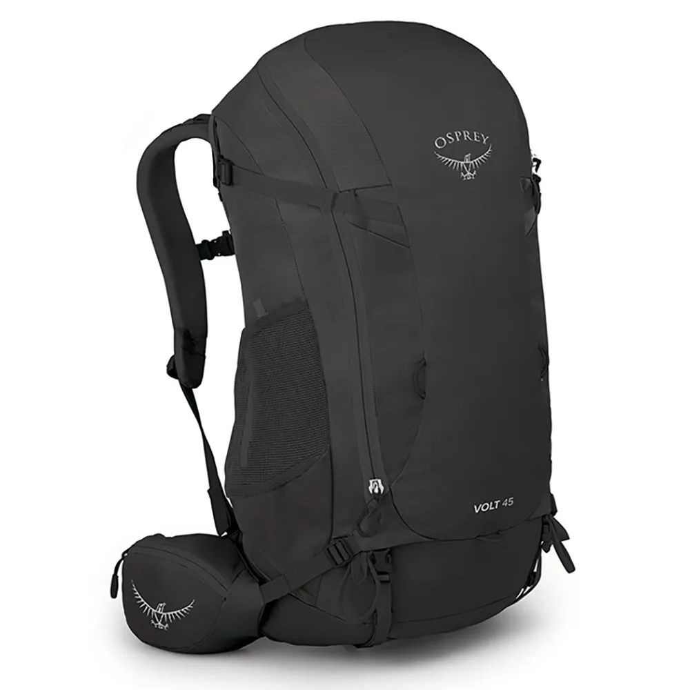 【Osprey】雙11 Volt 45 登山背包 男 曼巴黑(健行背包  徙步旅行 登山後背包)