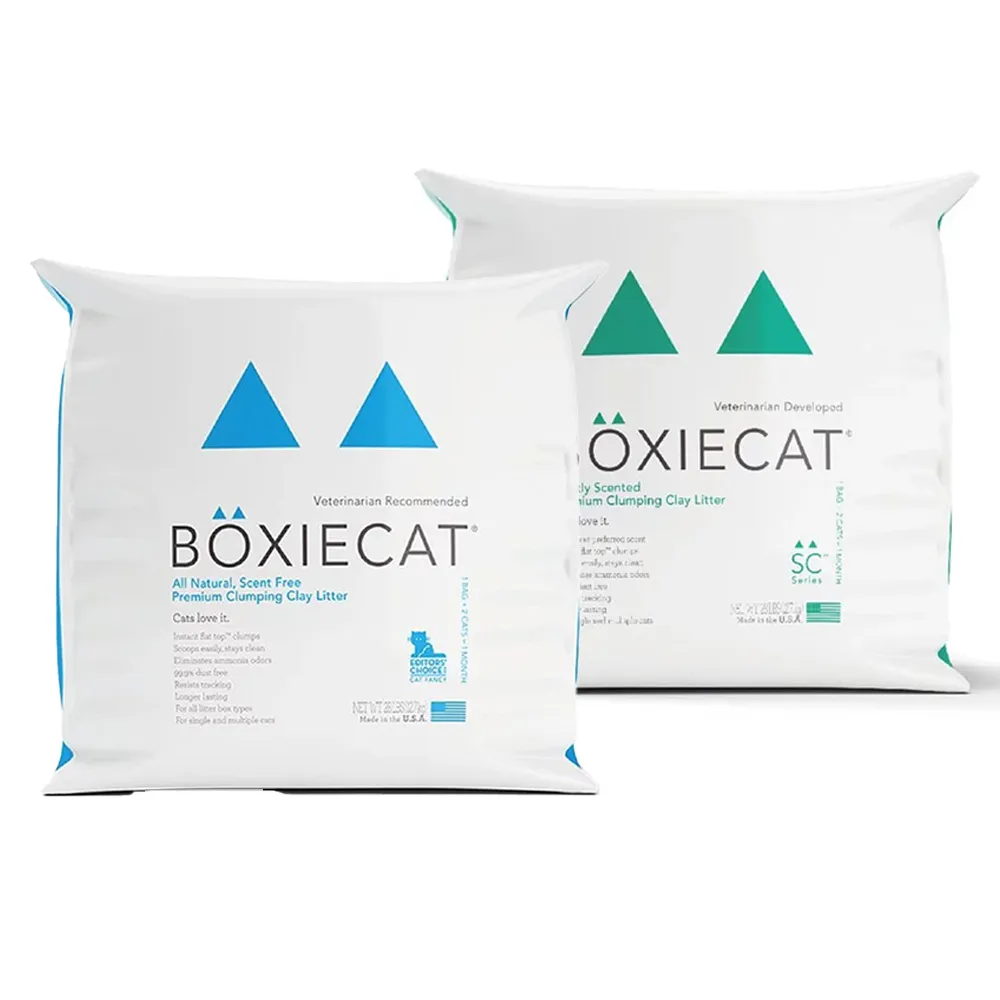 【BOXIECAT 博識貓】黏土凝結貓砂28LBＸ2(貓砂 天然黏土 礦砂)