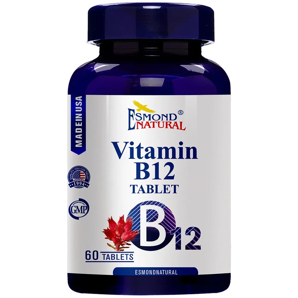 【Esmond Natural 愛司盟】維生素B12錠狀食品2瓶-純素(60錠/瓶)