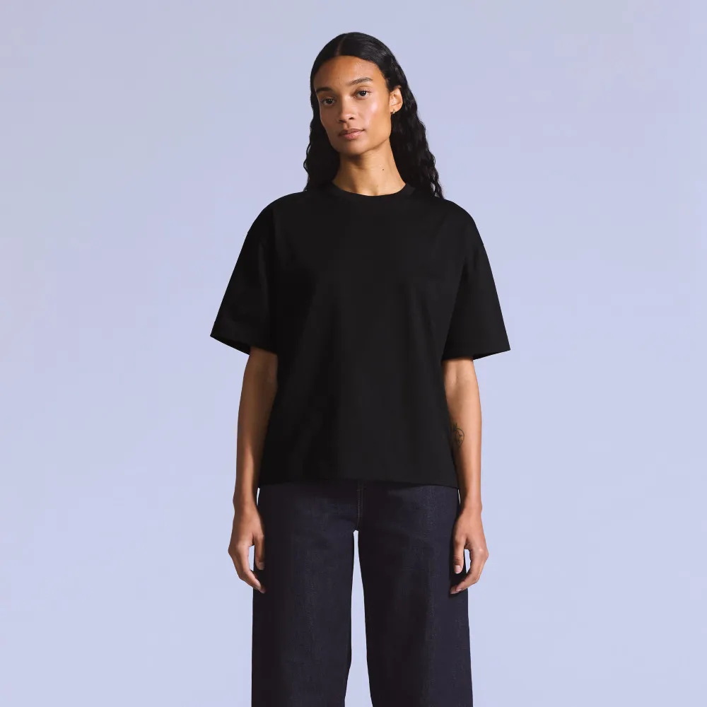 【LEVIS】BLUETAB™ 舒適版短袖Tee / 黑 女生上衣 人氣新品 003JL-0001