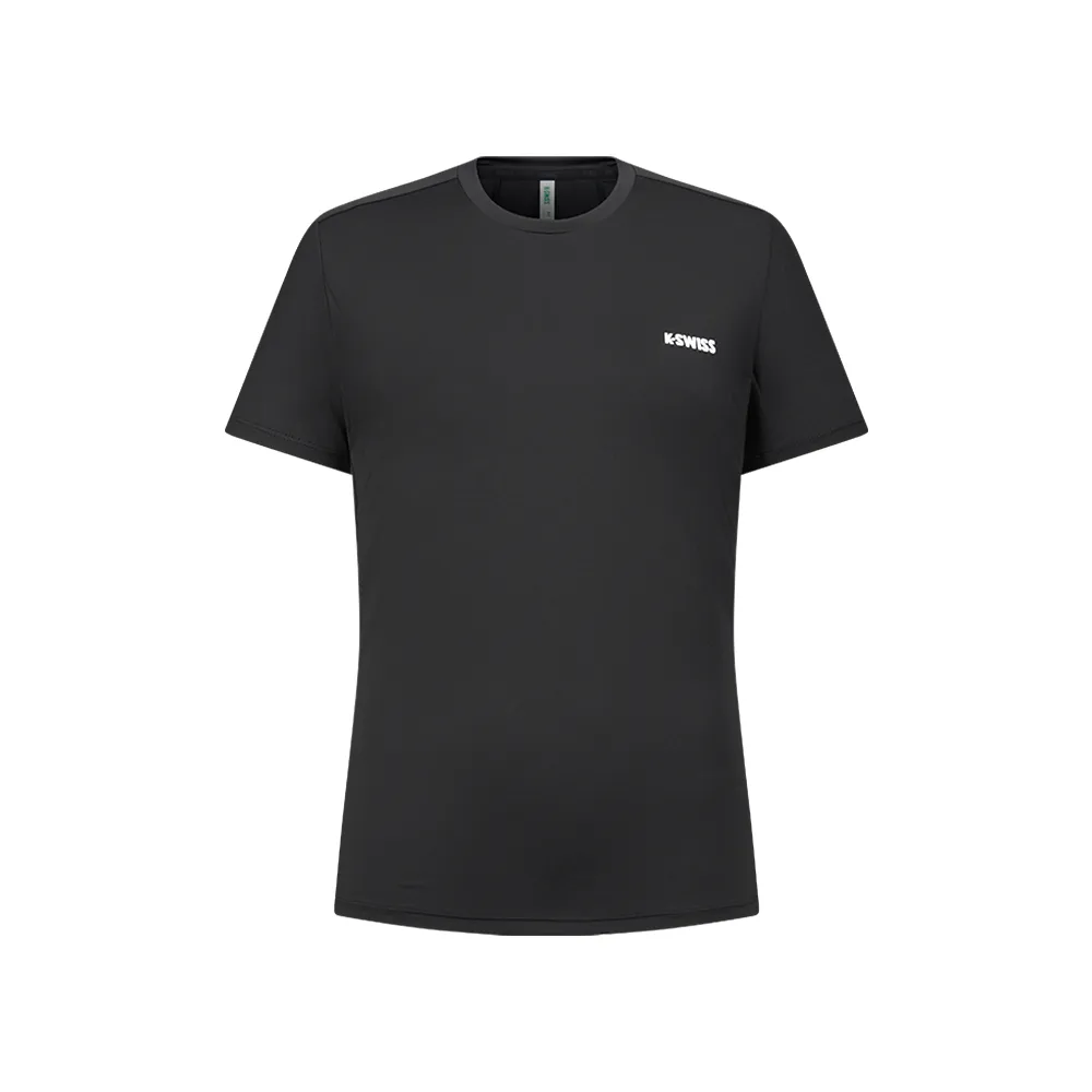 【K-SWISS】運動T恤 SHIRTKC7522WFTS52 吸濕排汗 女上衣 黑色 1911665-008