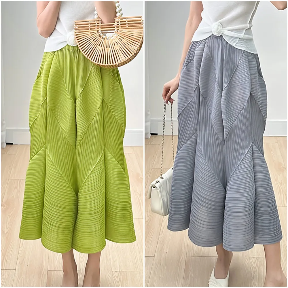 【米蘭精品】現貨+預購 三宅風皺褶衣服百褶裙褶皺半身裙摺衣彈力長裙顯瘦折衣大碼(蓬蓬花苞蛋糕裙5色74fi6)