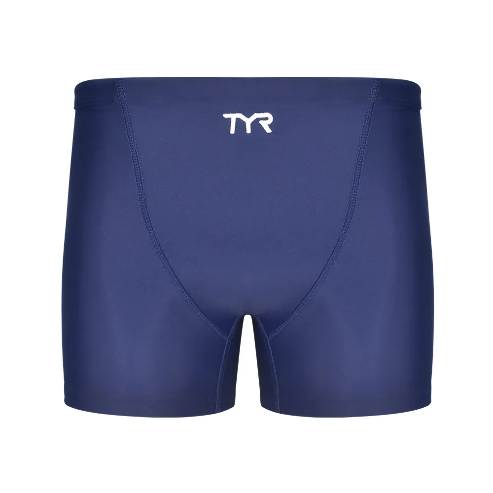 【TYR】泳褲 四角 男用 藍色 Solid Boxer(優質面料 獨家剪裁)