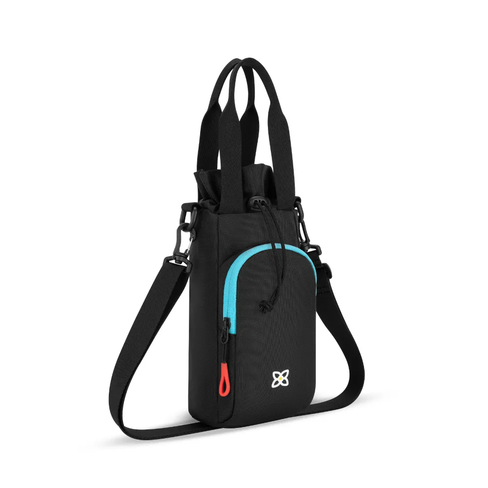 【Sherpani】雙11 RFID 防潑水多功能水壺攜行袋 25II Izzie 2L｜黑彩色/Chromatic(RFID 屏蔽 撥 
