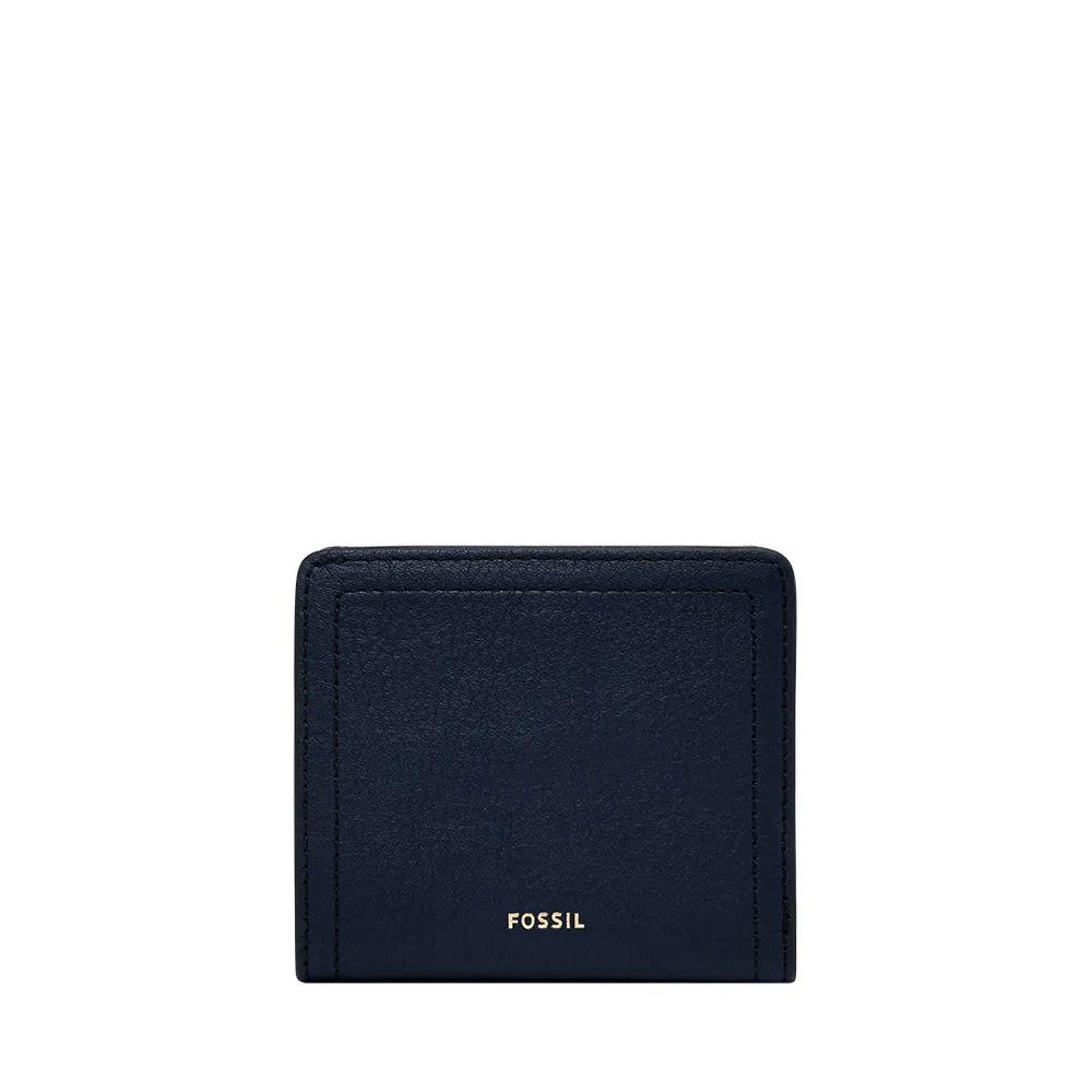 【FOSSIL】Logan 真皮RFID防盜短夾-經典藍 SL7829545 出國必備