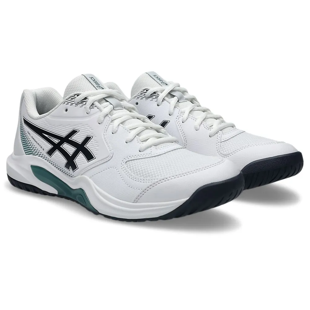 【asics 亞瑟士】網球鞋 訓練鞋 男鞋 運動鞋 緩震 GEL-DEDICATE 9 白 1041A543-101