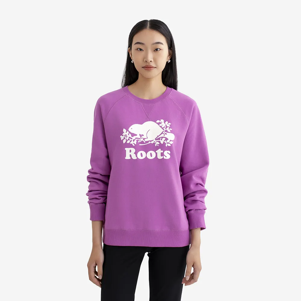【Roots】Roots女裝- ORIGINAL 圓領上衣(淡莓紫)