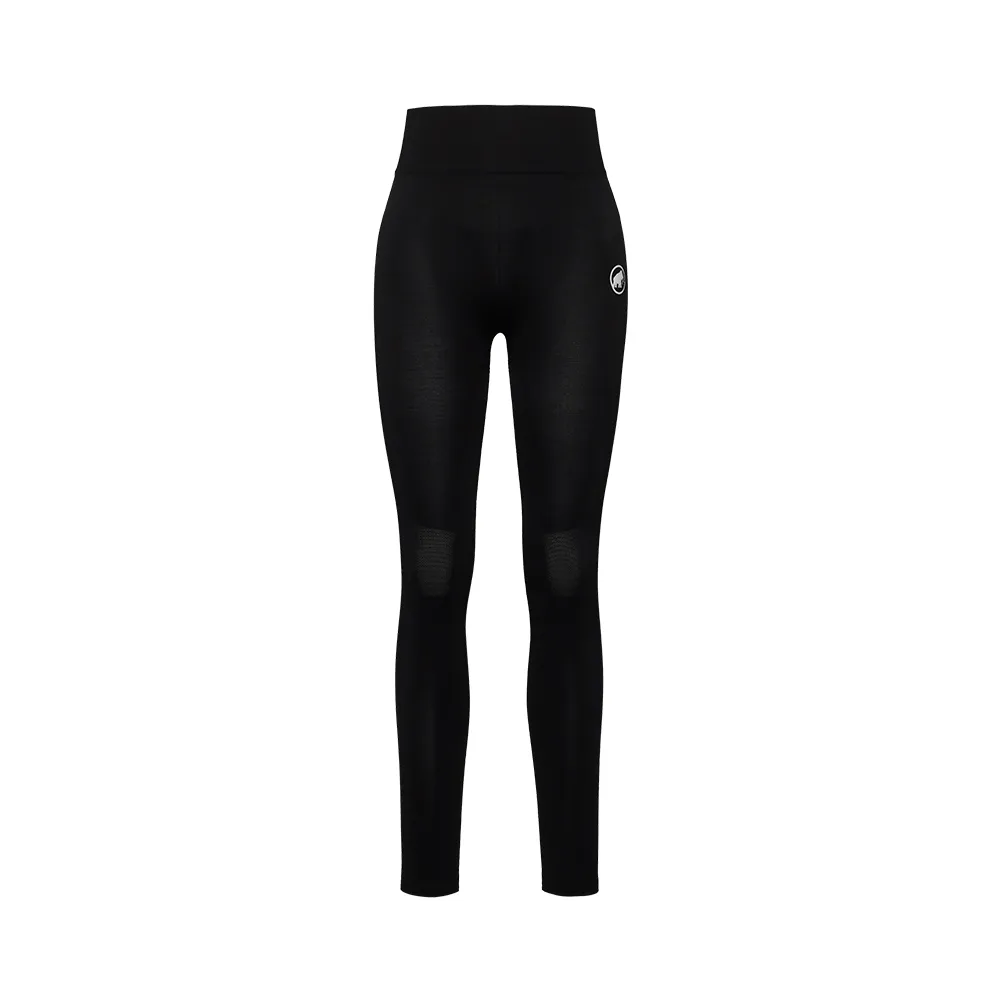 【Mammut 長毛象】All-Mountain Seamless BL Tights Mid W 保暖緊身內搭褲 女款 黑色 #1022-03170
