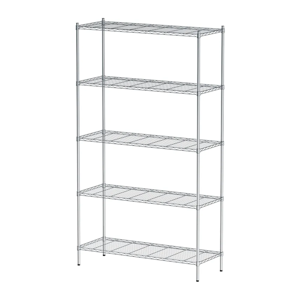 【dayneeds 日需百備】輕型 120x45x210公分 電鍍（鎖管）五層架(鐵力士架/收納層架/展示架/層架/鐵架)
