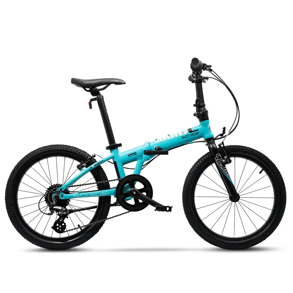 【sooibe 書比】009 20吋SHIMANO8速鋁合金跨齡折疊單車/兒童越野登山車-寶石藍(腳踏車/摺疊車款)