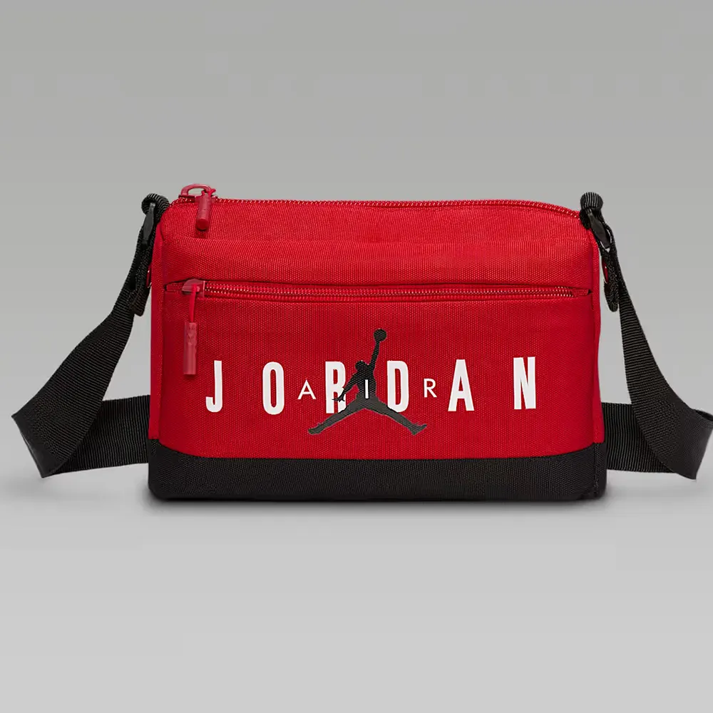 【NIKE 耐吉】Jordan喬丹Crossbody紅色潮流休閒斜跨包百搭時尚側背包經典單肩包收納斜肩包(JD2513031AD001)