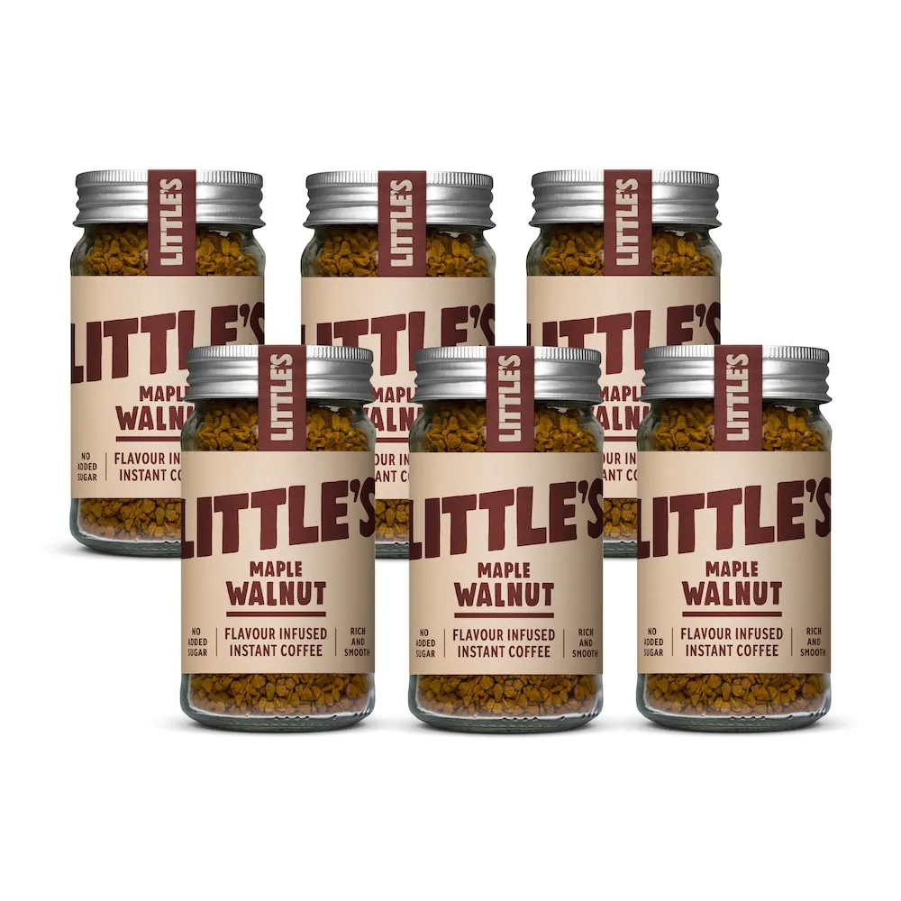 【LITTLE’S】楓糖核桃風味即溶咖啡(無糖)(50g/罐 共6罐)
