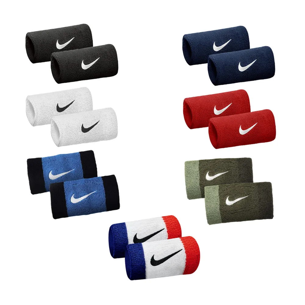 【NIKE 耐吉】加長腕帶 SWOOSH 010黑/101白/416深藍/601紅/050藍黑/314軍綠/620白藍紅(運動腕帶 吸濕 排汗)
