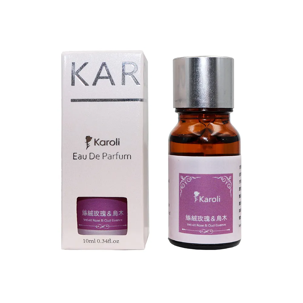 【Karoli 卡蘿萊】絲絨玫瑰與烏木 天然複方香精 2入組(10ml)