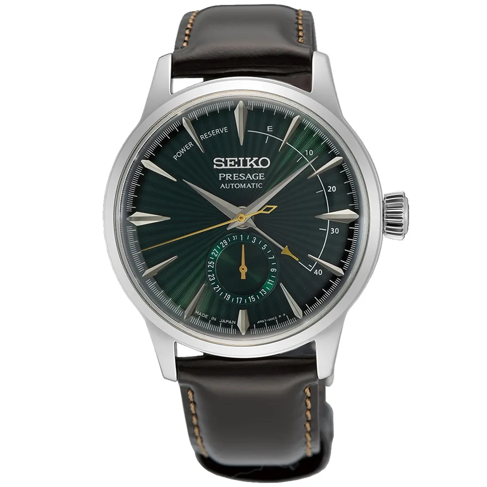 【SEIKO 精工】Presage動力儲存設計機械錶  禮物  手錶(4R57-00E0U/SSA459J1)