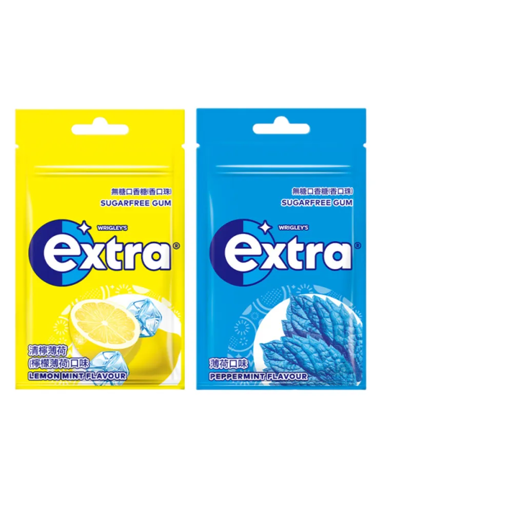 【Extra】益齒達 潔淨無糖口香糖 28g*20入組(潔牙/口腔清潔)