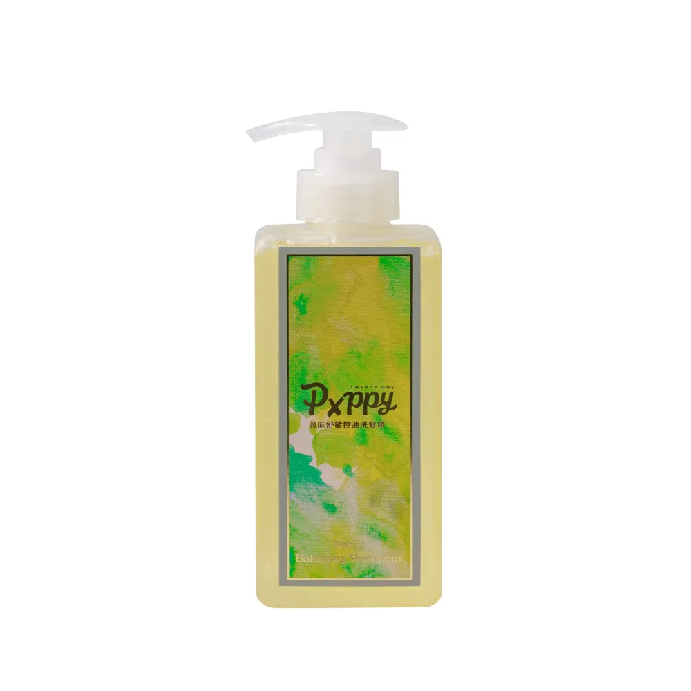 【Pxppy】蕁麻舒敏控油洗髮精500mL Poppy21罌粟狂想 舒緩頭皮 油水平衡 豐盈蓬鬆 薄荷