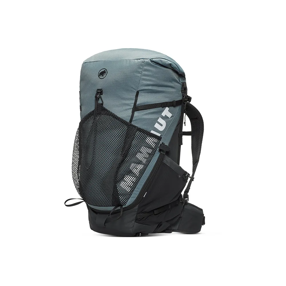 【Mammut 長毛象官方直營】Ducan Spine 50-60 W 動態背負健行後背包 50-60L 地層灰藍/黑 女款 #2530-01500