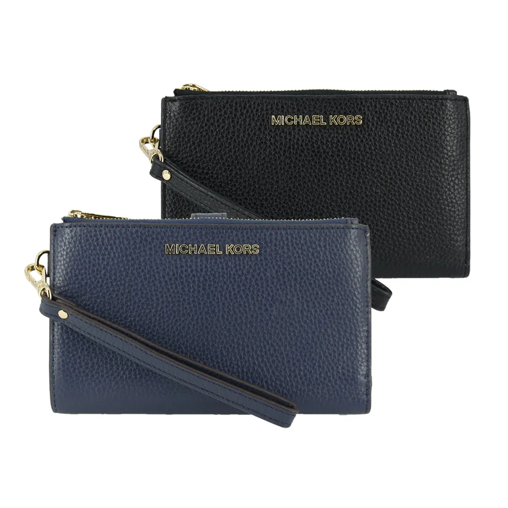 【Michael Kors】JET SET TRAVEL 荔枝紋多功能手拿皮夾/手機包(限量商品)