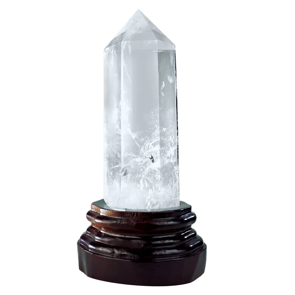 【開運方程式】天然巴西頂級白水晶柱W76一物一拍(白水晶柱的能量較尖銳集中快速)