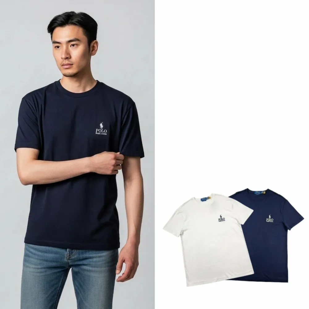 【RALPH LAUREN】小馬雙標 Ralph Lauren + 小馬 繡標 短T 純棉 Polo 短袖 T恤 素T 大尺碼 @3021