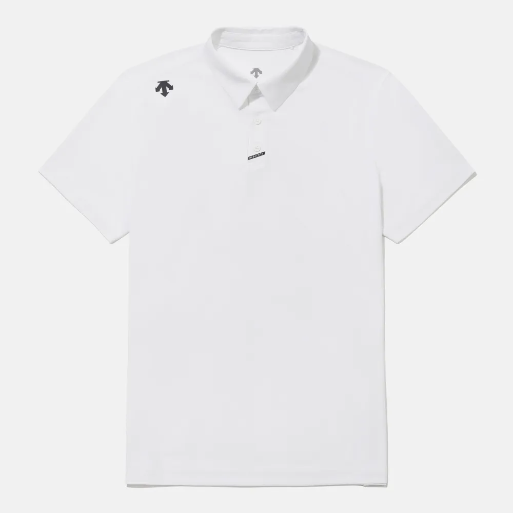 【DESCENTE】短袖上衣 男 POLO衫 快排 MEN RAYBLOCK SHORT SLEEVE POLO TS 白 SR221UPS47-WHT0