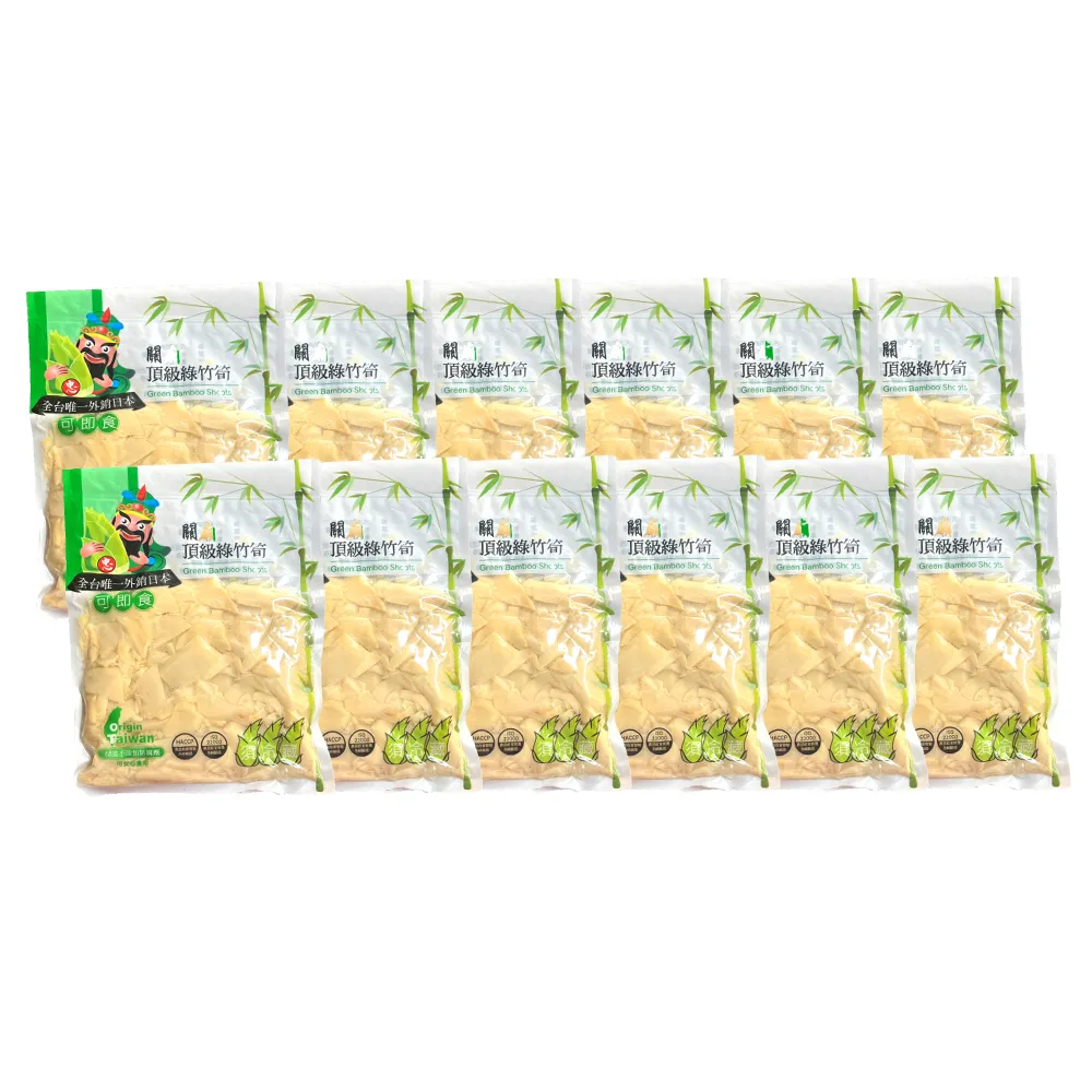 關廟果菜生產合作社 頂級鮮甜綠竹筍-筍茸600g/包x12(常溫配送/筍子/涼拌/沙拉/煲湯/鮮脆)