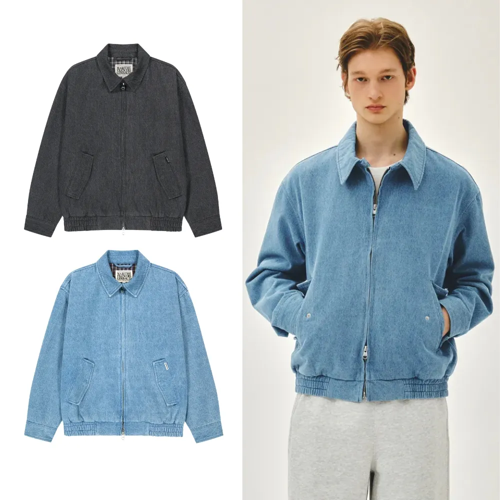 【MARITHE FRANCOIS GIRBAUD】官方旗艦 中性款丹寧哈靈頓夾克(多款任選)