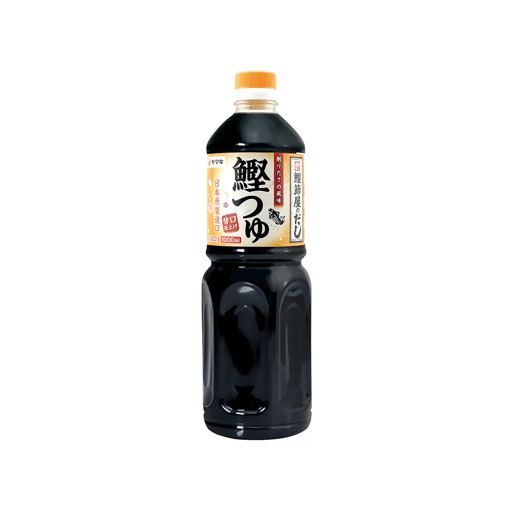 【YAMAKI】雅媽吉甘口鰹魚露1000ml(壽喜燒 蕎麥麵醬 火鍋沾醬 2倍濃縮)