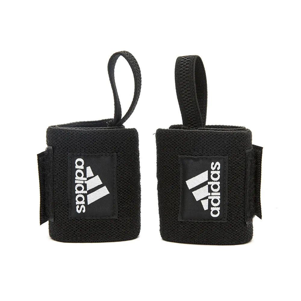 【adidas 愛迪達】纏繞式護腕(1對)