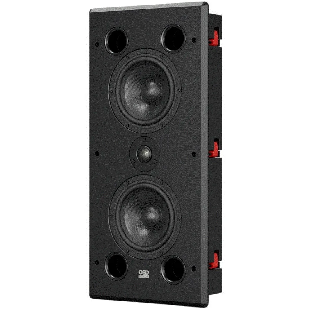 美國OSD AUDIO T65-MKII無邊框入牆或壁掛薄型長方形6.5吋雙音路喇叭(一支)