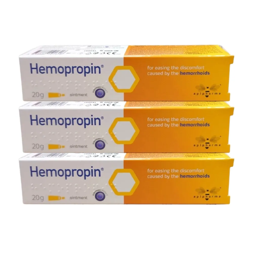 【ApiPharma 艾貝瑪】Hemopropin 好治平痔瘡保護軟膏 20g/盒 3盒組(共60g)