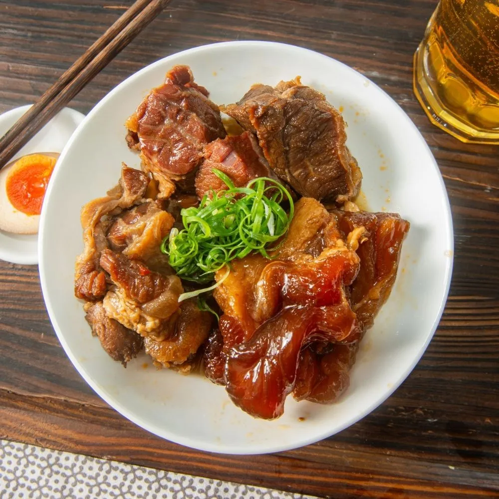 【全國麗園】老滷牛筋300g 3入組 上等牛筋 熟食 即食料理 冷凍料理包 冷凍調理包(滷牛筋 滷味 小菜)