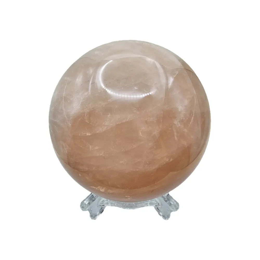 【藏古祥館】一級品天然水晶粉晶球WBP08(水晶)