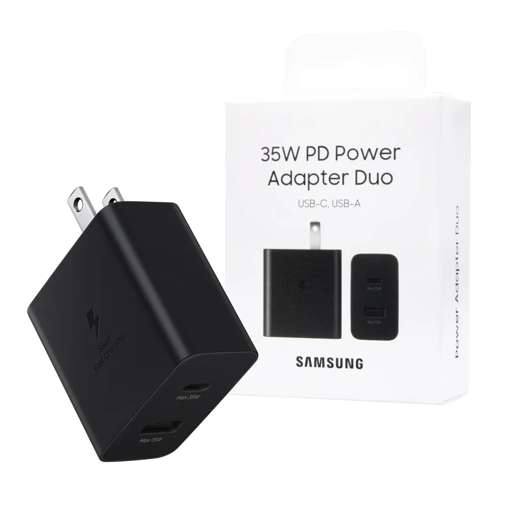 【Samsung 三星】原廠公司貨TA220 / 35W PD 雙孔快充旅充頭(盒裝)