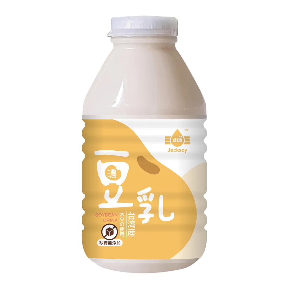 【Jacksoy】正康濃豆奶砂糖無添加330mlX2箱(共48瓶)